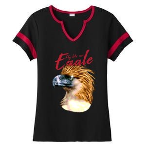 Fly Like An Eagle Ladies Halftime Notch Neck Tee