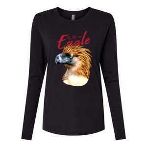 Fly Like An Eagle Womens Cotton Relaxed Long Sleeve T-Shirt