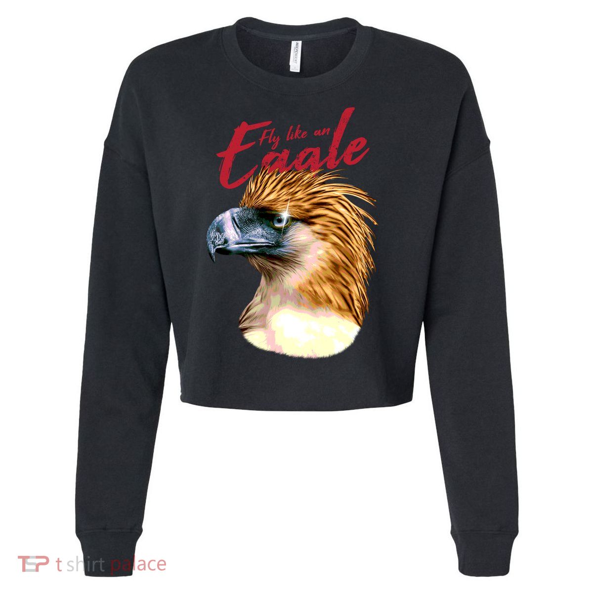 Fly Like An Eagle Cropped Pullover Crew