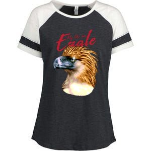 Fly Like An Eagle Enza Ladies Jersey Colorblock Tee