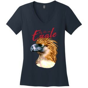 Fly Like An Eagle Women's V-Neck T-Shirt