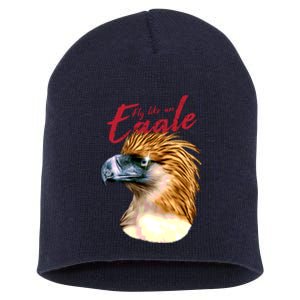 Fly Like An Eagle Short Acrylic Beanie