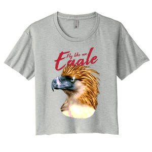 Fly Like An Eagle Women's Crop Top Tee