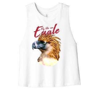 Fly Like An Eagle Women's Racerback Cropped Tank