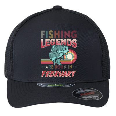 Fishing Legends Are Born In February Flexfit Unipanel Trucker Cap