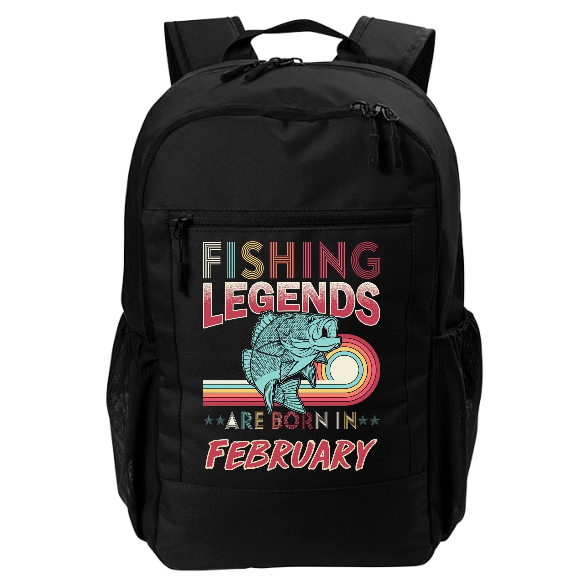 Fishing Legends Are Born In February Backpack