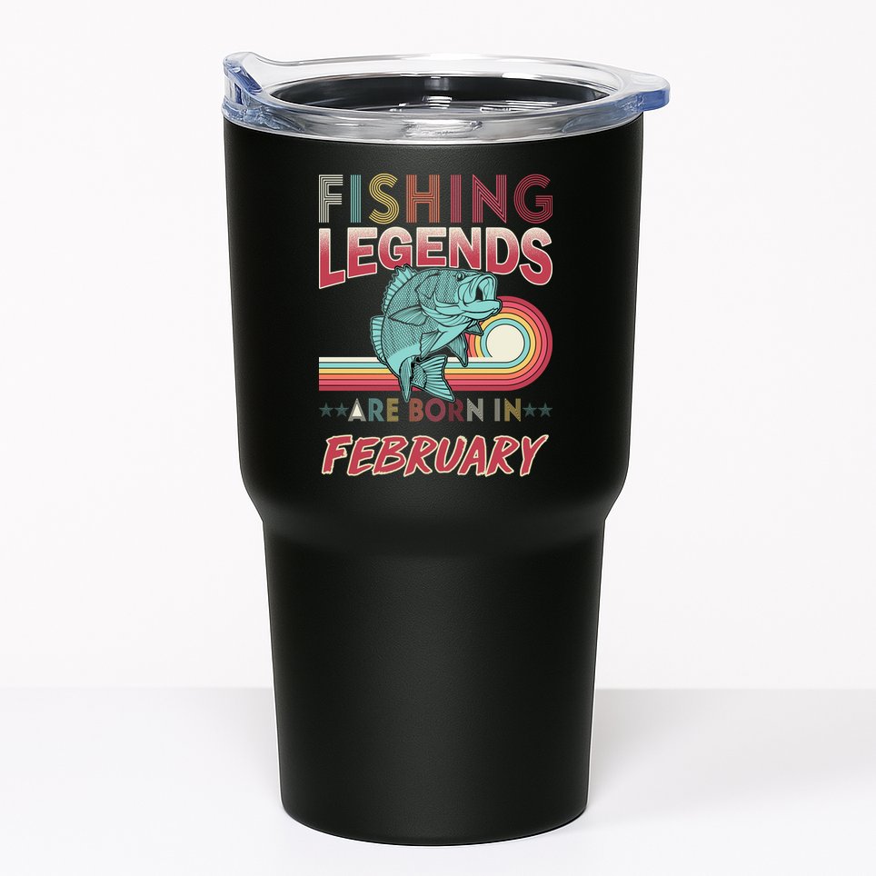 Fishing Legends Are Born In February Tumbler