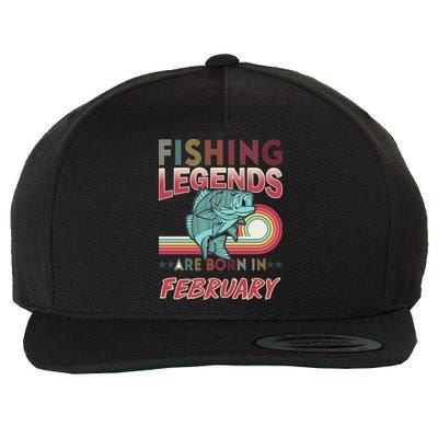 Fishing Legends Are Born In February Wool Snapback Cap