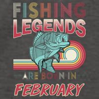 Fishing Legends Are Born In February Vector Backpack