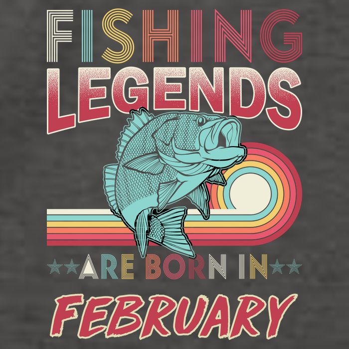 Fishing Legends Are Born In February Vector Backpack