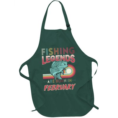 Fishing Legends Are Born In February Apron