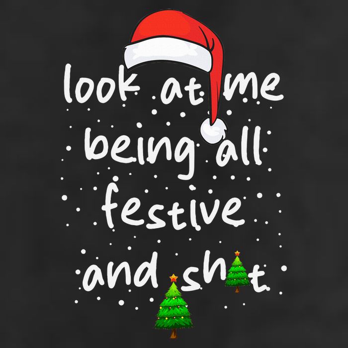 Funny Look At Me Being All Festive and Shits  Microfiber Hand Towel