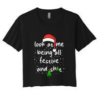 Funny Look At Me Being All Festive and Shits  Crop Top