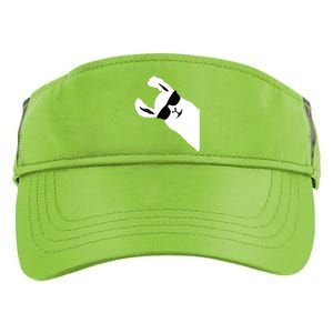 Funny Llama Alpaca With Sunglasses Adult Drive Performance Visor