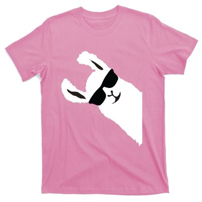 Funny Llama Alpaca With Sunglasses T-Shirt