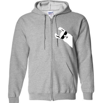 Funny Llama Alpaca With Sunglasses Full Zip Hoodie