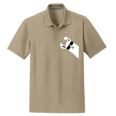 Funny Llama Alpaca With Sunglasses Dry Zone Grid Polo