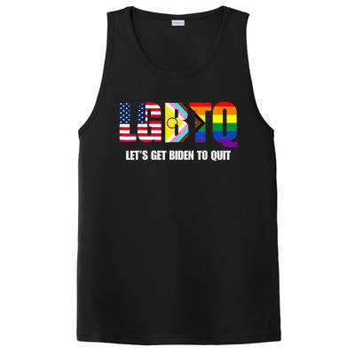 Funny LGBTQ Anti Biden - Let's Get Biden To Quite PosiCharge Competitor Tank