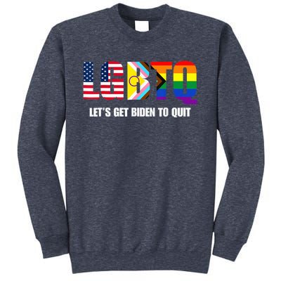 Funny LGBTQ Anti Biden - Let's Get Biden To Quite Sweatshirt