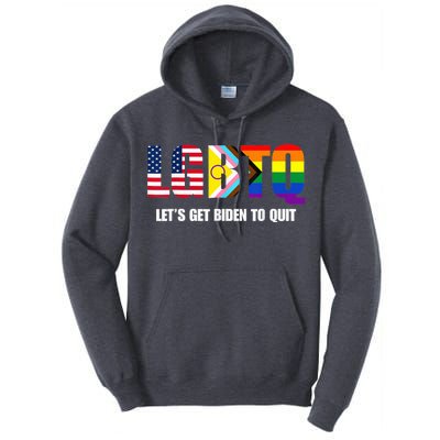 Funny LGBTQ Anti Biden - Let's Get Biden To Quite Tall Hoodie