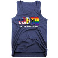 Funny LGBTQ Anti Biden - Let's Get Biden To Quite Tank Top