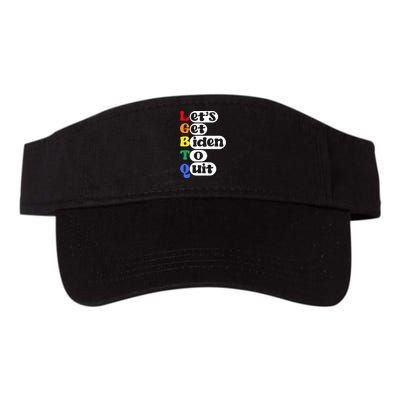 Funny LGBTQ Anti Biden Lets Get Biden To Quite Valucap Bio-Washed Visor