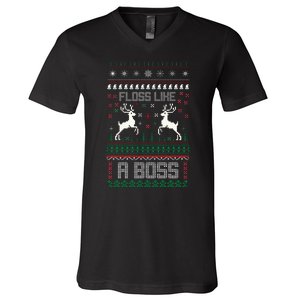 Floss Like A Boss V-Neck T-Shirt