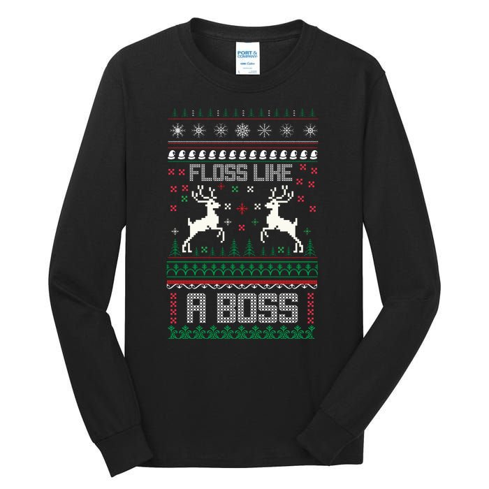 Floss Like A Boss Tall Long Sleeve T-Shirt