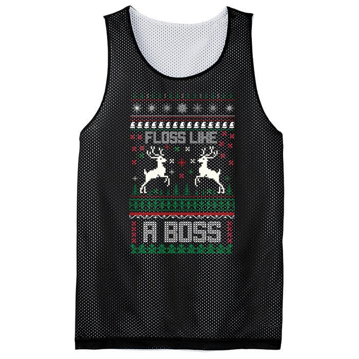 Floss Like A Boss Mesh Reversible Basketball Jersey Tank