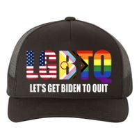 Funny LGBTQ Anti Biden Lets Get Biden To Quite Yupoong Adult 5-Panel Trucker Hat