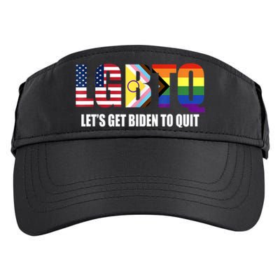 Funny LGBTQ Anti Biden Lets Get Biden To Quite Adult Drive Performance Visor