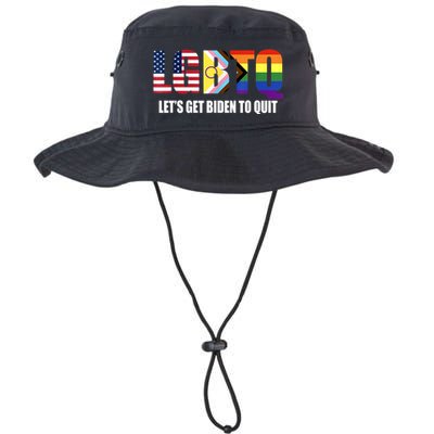 Funny LGBTQ Anti Biden Lets Get Biden To Quite Bucket Hat