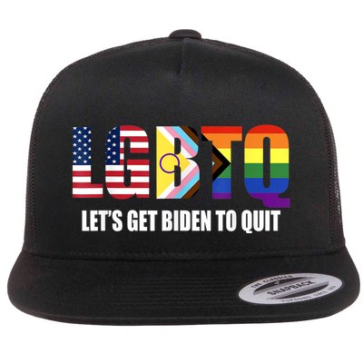 Funny LGBTQ Anti Biden Lets Get Biden To Quite Flatbill Hat