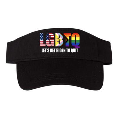 Funny LGBTQ Anti Biden Lets Get Biden To Quite Valucap Bio-Washed Visor