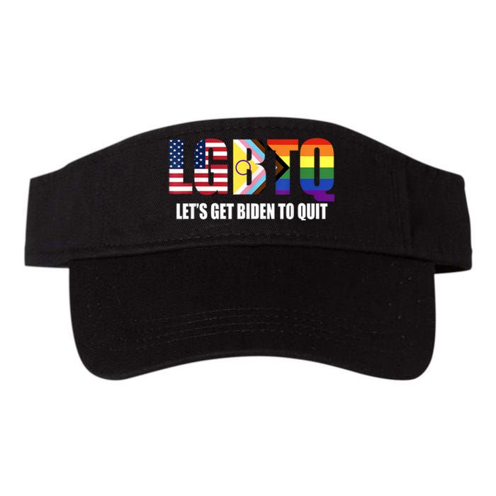 Funny LGBTQ Anti Biden Lets Get Biden To Quite Valucap Bio-Washed Visor