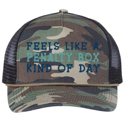 Feels Like A Penalty Box Kind Of Day Gift Retro Rope Trucker Hat Cap