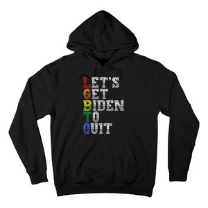 Funny LGBTQ Anti Biden Let's Get Biden To Quite Hoodie