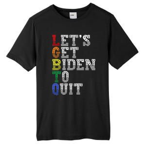 Funny LGBTQ Anti Biden Let's Get Biden To Quite Tall Fusion ChromaSoft Performance T-Shirt