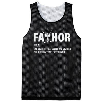 Fathor Like A Dad Just Way Cooler And Mightier Mesh Reversible Basketball Jersey Tank