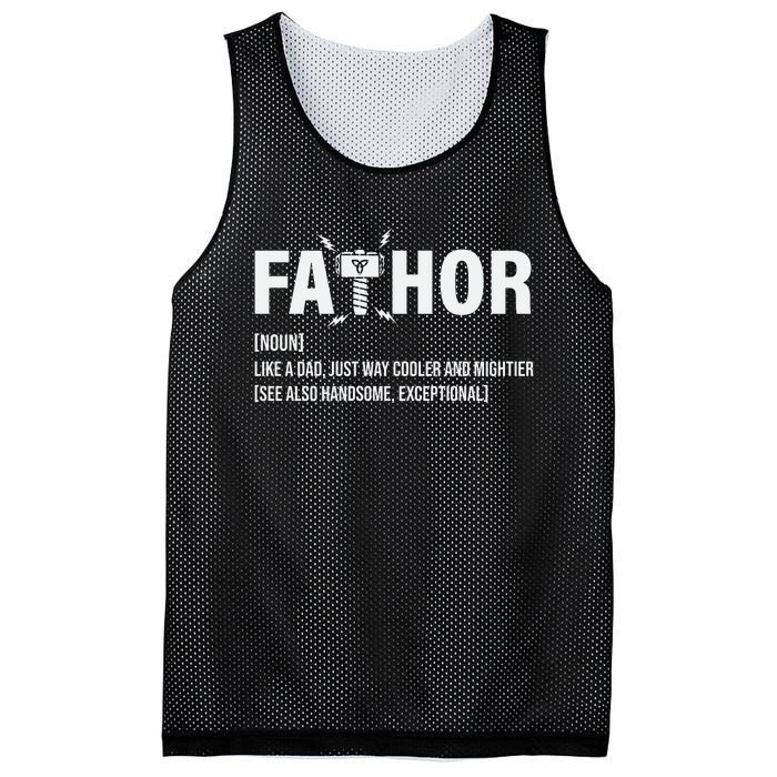 Fathor Like A Dad Just Way Cooler And Mightier Mesh Reversible Basketball Jersey Tank