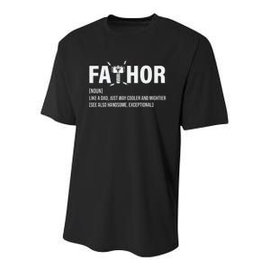 Fathor Like A Dad Just Way Cooler And Mightier Youth Performance Sprint T-Shirt