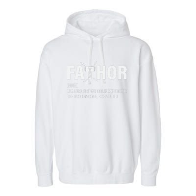 Fathor Like A Dad Just Way Cooler And Mightier Garment-Dyed Fleece Hoodie