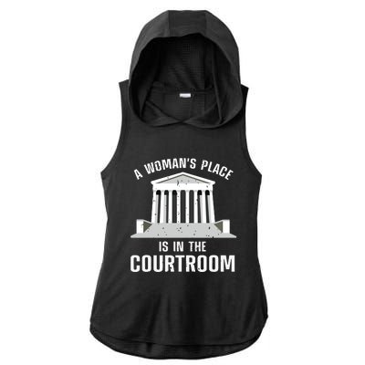 Funny Lawyer Art Women Girls Law Student Female Attorney Ladies PosiCharge Tri-Blend Wicking Draft Hoodie Tank