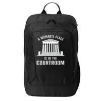 Funny Lawyer Art Women Girls Law Student Female Attorney City Backpack