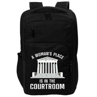 Funny Lawyer Art Women Girls Law Student Female Attorney Impact Tech Backpack