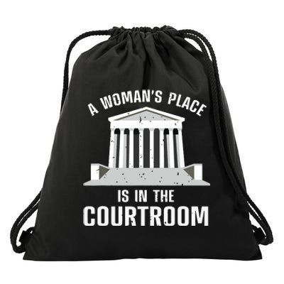 Funny Lawyer Art Women Girls Law Student Female Attorney Drawstring Bag