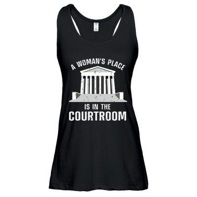 Funny Lawyer Art Women Girls Law Student Female Attorney Ladies Essential Flowy Tank