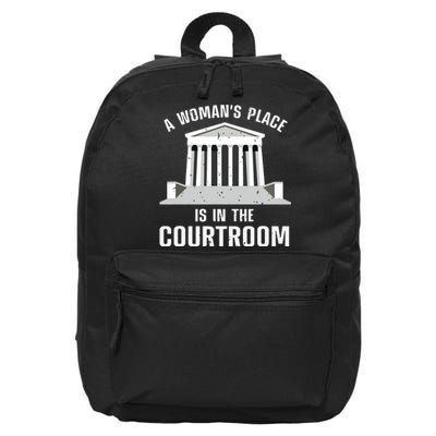 Funny Lawyer Art Women Girls Law Student Female Attorney 16 in Basic Backpack