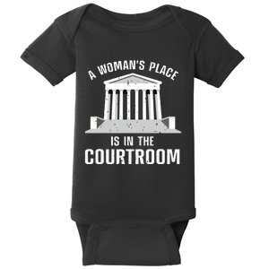 Funny Lawyer Art Women Girls Law Student Female Attorney Baby Bodysuit