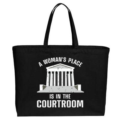 Funny Lawyer Art Women Girls Law Student Female Attorney Cotton Canvas Jumbo Tote